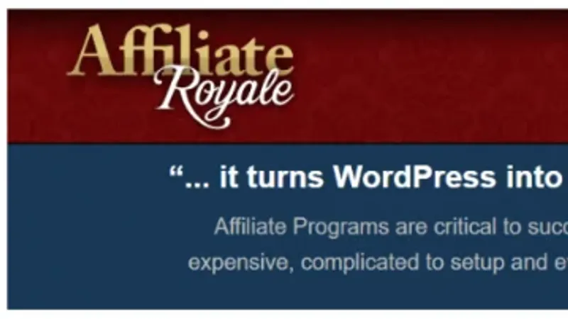 Affiliate Royale - полноценный плагин для партнерской программы WordPress
