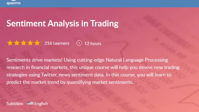 Sentiment Trading with Python