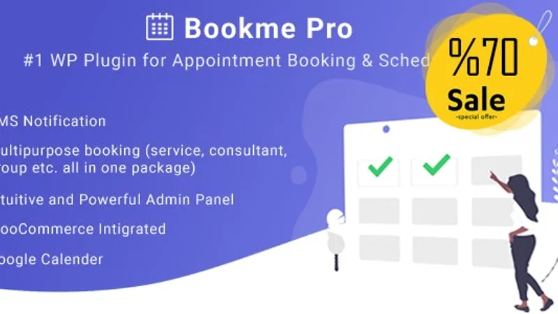Bookme Pro - Плагин для бронирования и планирования встреч