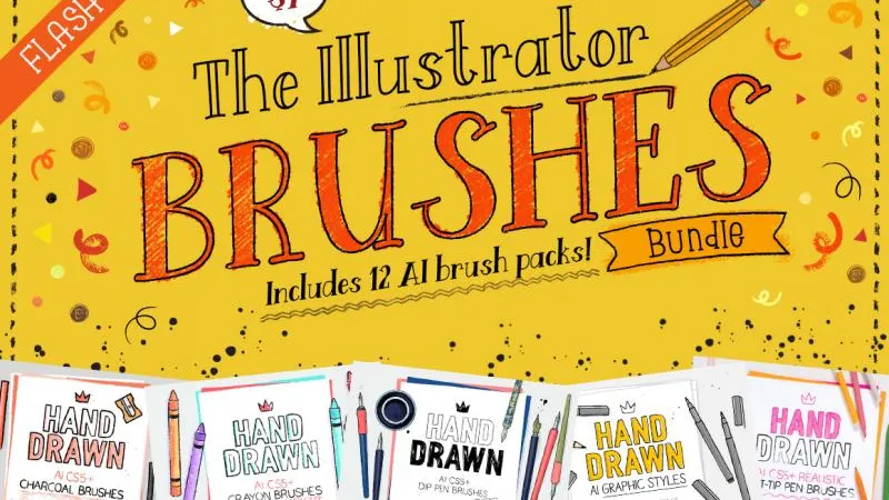 1000+ Кистей для Adobe Illustrator