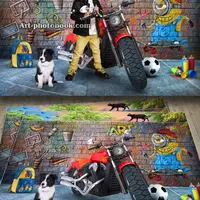 Детский коллаж для фото - Граффити