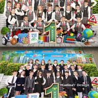 Групповой коллаж Наш первый класс