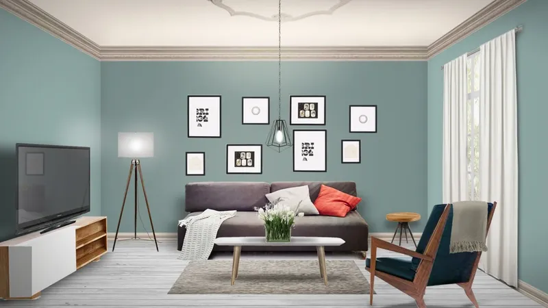 3D реалистичный дизайн-борд интерьера в Photoshop англ.яз