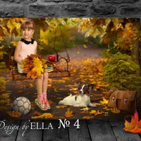 Детский коллаж на тему Осень – 1 сентября