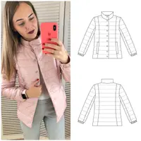 Выкройки куртки из стёжки