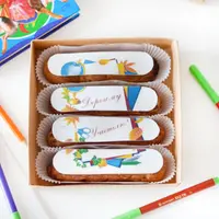 Украшаем эклеры рисунками на пищевой бумаге