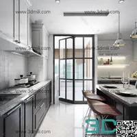 Сборник из более 500 3d моделей кухонь