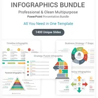 1400 шаблонов инфографики для PowerPoint