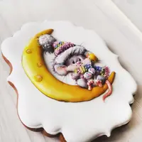 Пряник "Мышонок на луне"