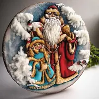 Новогодний пряник. Дед мороз и Снегурочка