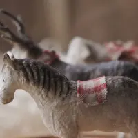 Новогодняя сказка: ватные зверушки