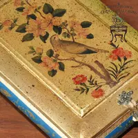 Шкатулка с птичками, Шкатулка-купюрница и Капитоне. Отделка внутренней части шкатулки