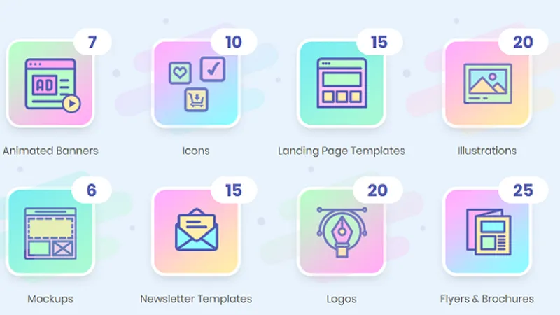 The Ultimate Digital Marketing Bundle - набор маркетинговой графики
