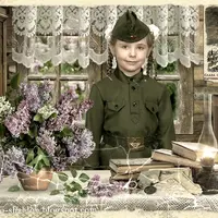 Детский фотошаблон 9 мая 2020