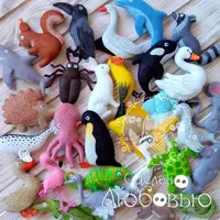 Авторские выкройки для шитья животных для алфавита из фетра