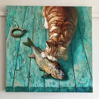 Портрет кота маслом