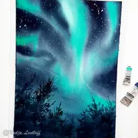 Акварельная зима