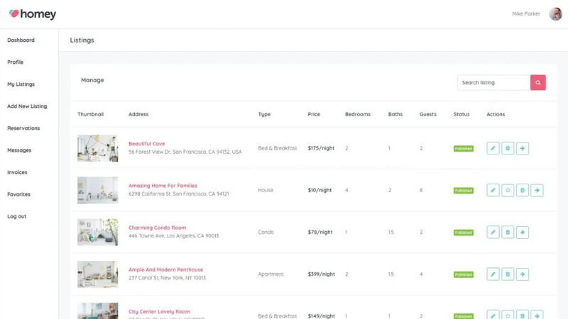 Homey - Booking and Rentals WordPress Theme