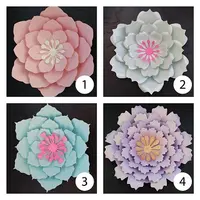 SVG выкройки 21 цветка из бумаги