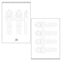 Скетчбук для технического рисунка одежды