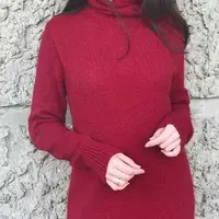 Платье-свитер из пуха норки