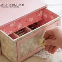 Комодик-Трансформер в технике тканевого картонажа