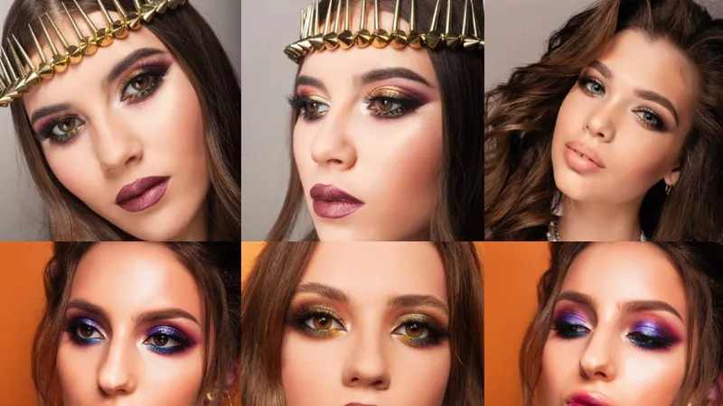 2МК по яркому макияжу. Формы, текстуры и цвет. MAKE UP TRENDS