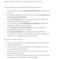 Power BI Dashboard Design Course