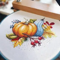 Вышивка: Тыквы