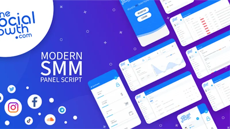 TheSocialGrowth - скрипт SMM панели