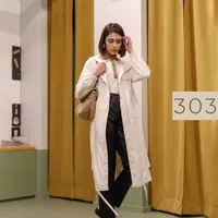 Свободная женская парка с капюшоном, выкройка №303