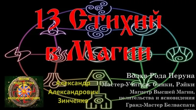 Вебинар 13 Стихий в Магии
