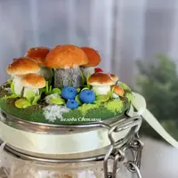 МК по баночке и кружке с грибами