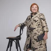 Платье и пальто из жаккарда