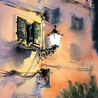 Акварельный мастер-класс Ночной