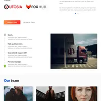 Верстка сайта транспортной компании