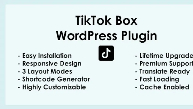 TikTok - WordPress Plugin