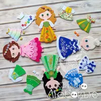 Комплект выкроек для игры Одень куклу: Времена года