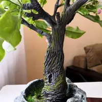 Яблоня-бонсай из холодного фарфора