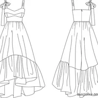 Выкройка сарафана с лифом-корсажем