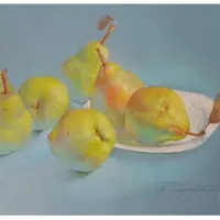 Солнечное трио. Рисование пастельными карандашами