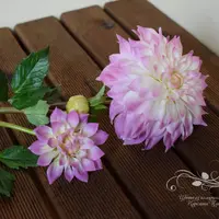 Георгин Мисс Делайла из холодного фарфора