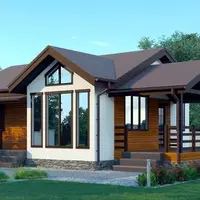 Готовый проект каркасного одноэтажного дома 8,0x9,0 метров