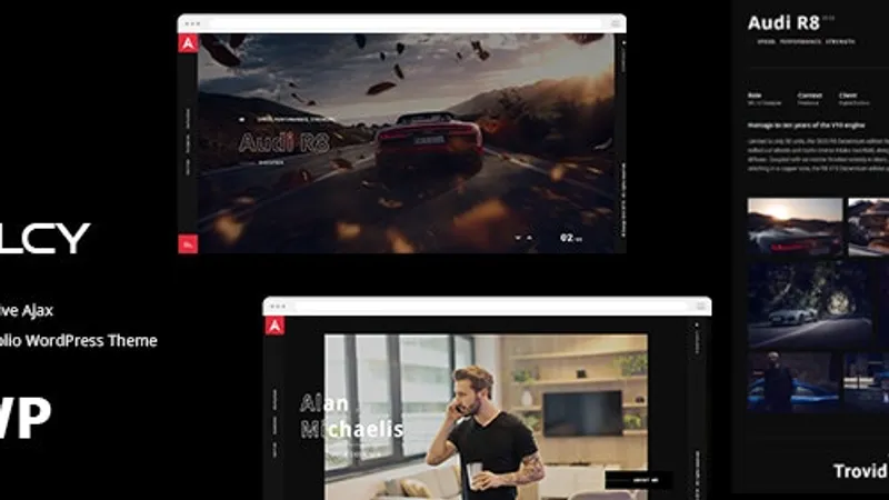 Alcy - Креативная тема для портфолио