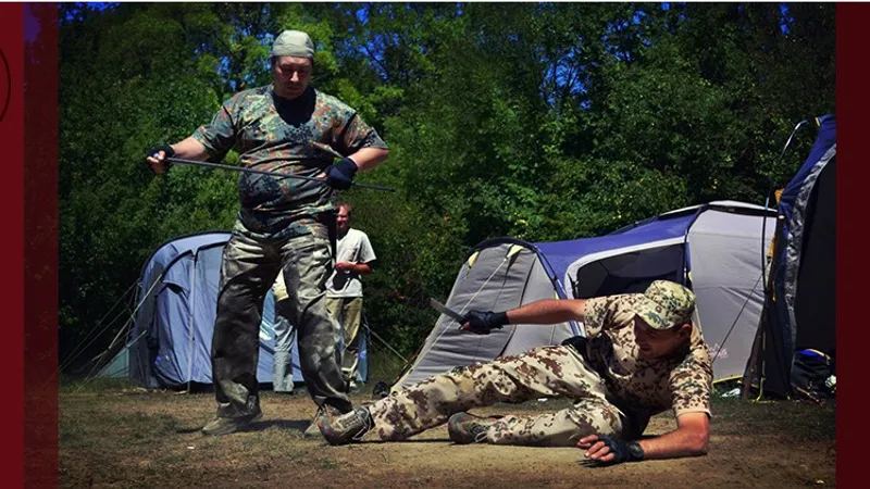 Работа с тростью