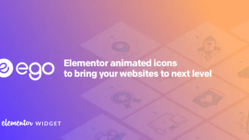 Ego animated icons - widget for elementor