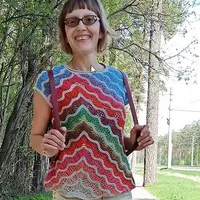 Майка «Цветные волны»