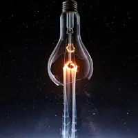 Творческий коллаж: Запускаем лампочку в космос