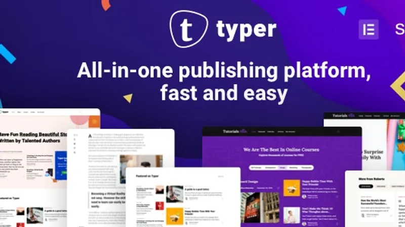 Typer - легкая тема для блогов и новостных сайтов