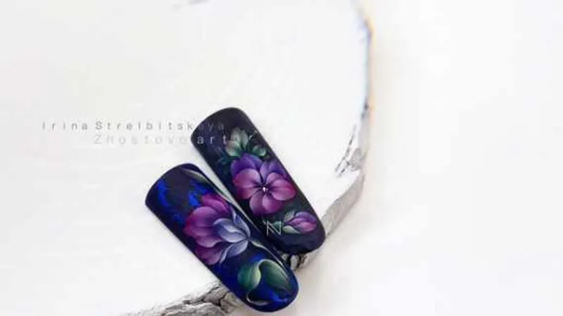 Жостово в nail art